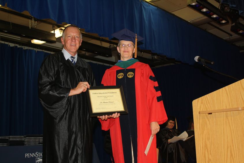 DEF President Craig Ball with Assistant Teaching Professor Barbara Reinard