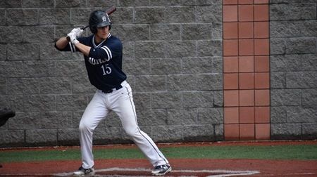 DuBois baseball player at bat