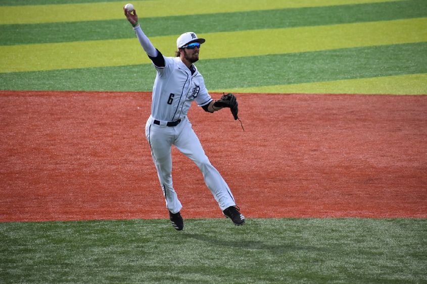 Penn State DuBois shortstop fielding a ball