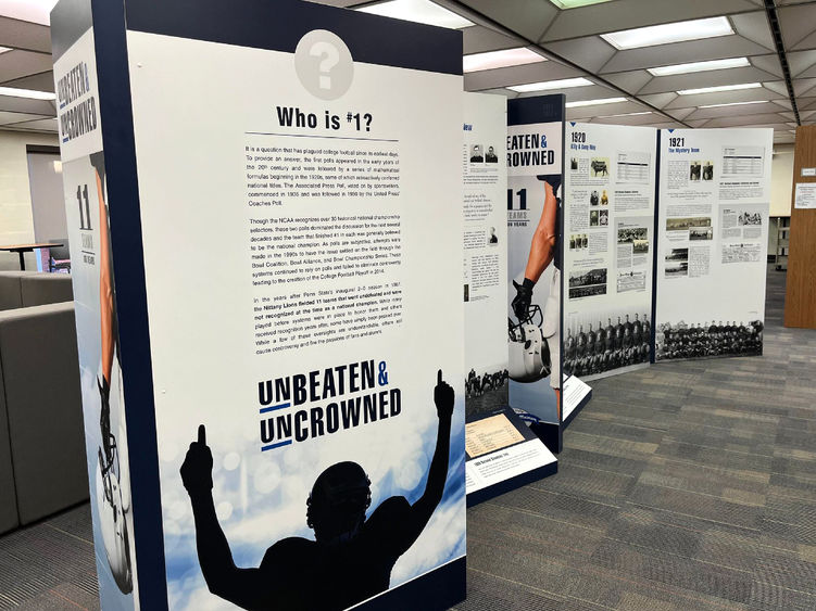 Penn State DuBois Library hosting Penn State All-Sports Museum exhibit; Unbeaten & Uncrowned: 11 Teams 100 Years