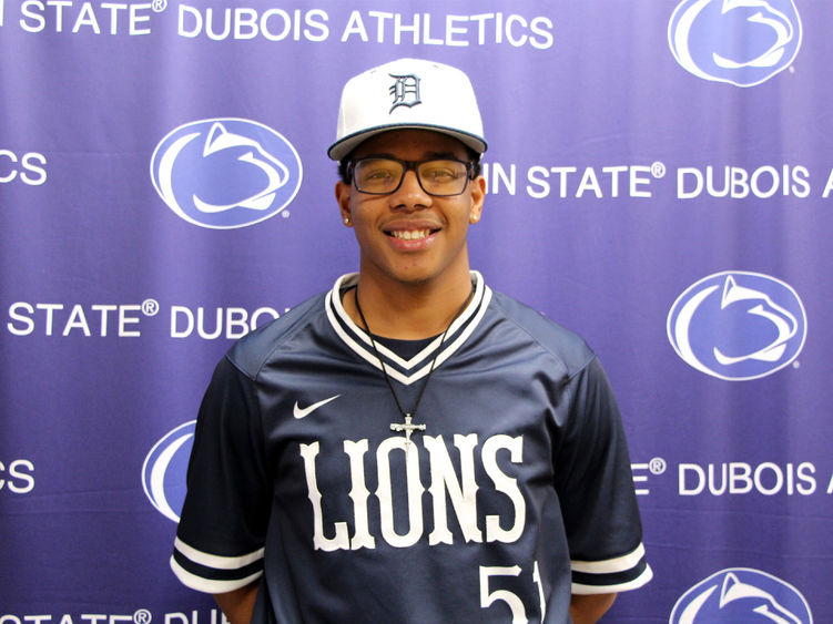 Penn State DuBois freshman baseball player Jorge Rodriguez