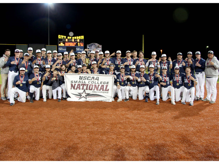 The 2023 USCAA baseball national champions, Penn State DuBois
