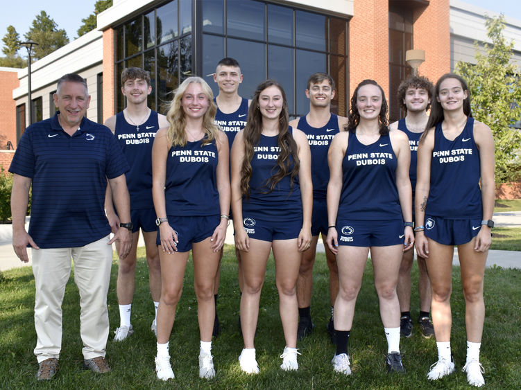 The cross-country team at Penn State DuBois.