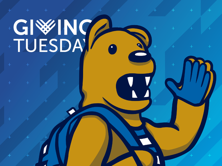 Nittany Lion Waving GivingTuesday