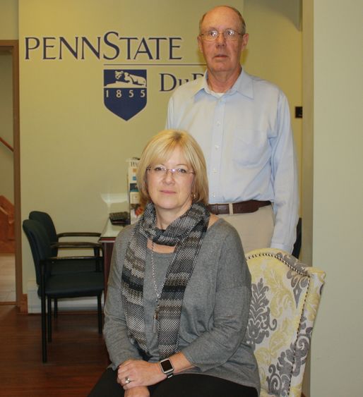 Donor Ross Kester with Mary Ruth Wilson.