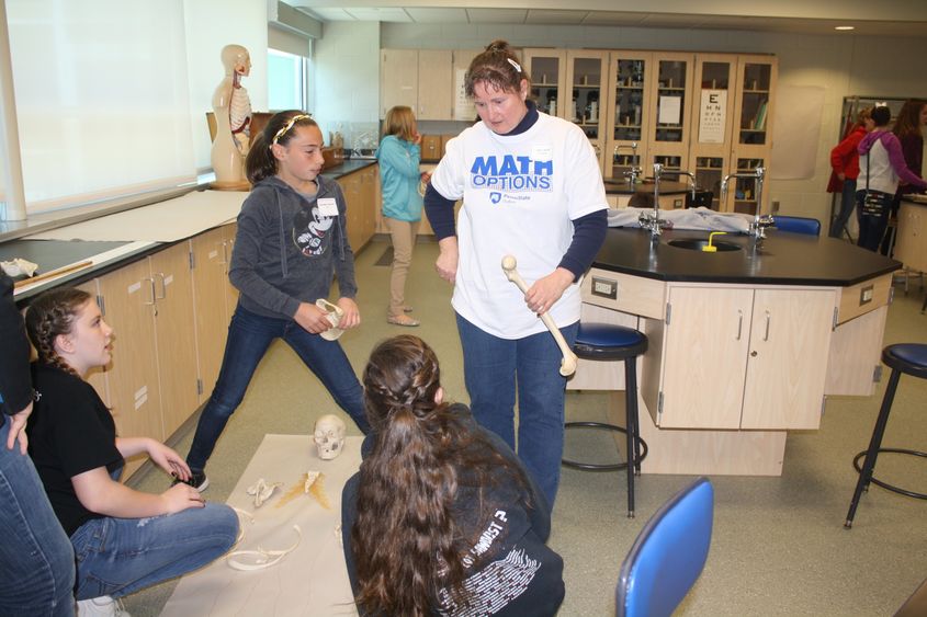 Math Options workshops highlight math related careers.