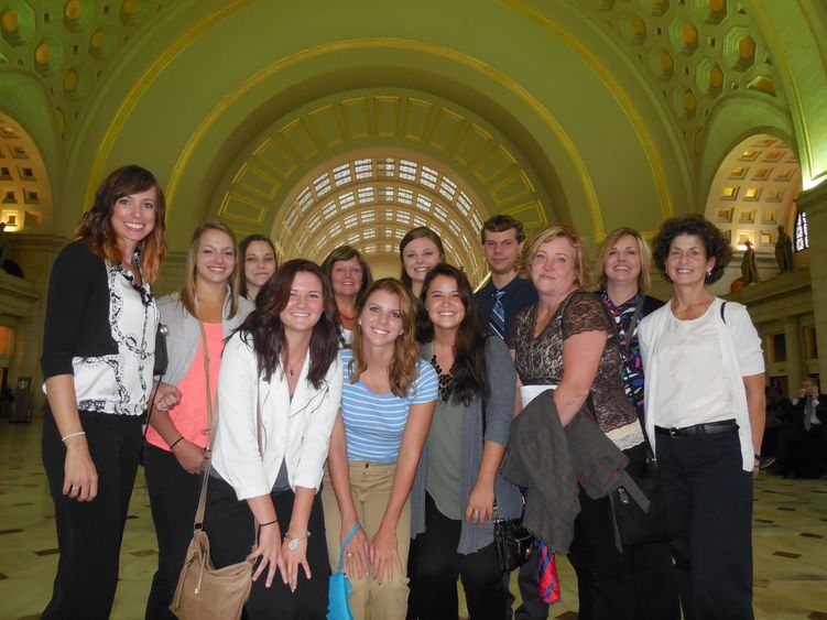 Pictured at Union Station in Washington DC are OTA students and faculty