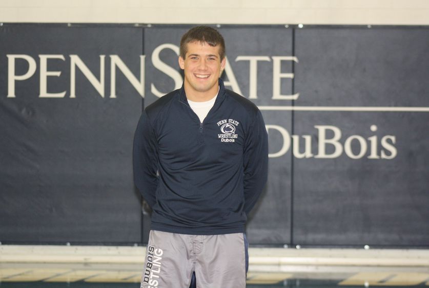 Ty Haines, Penn State DuBois wrestler. 