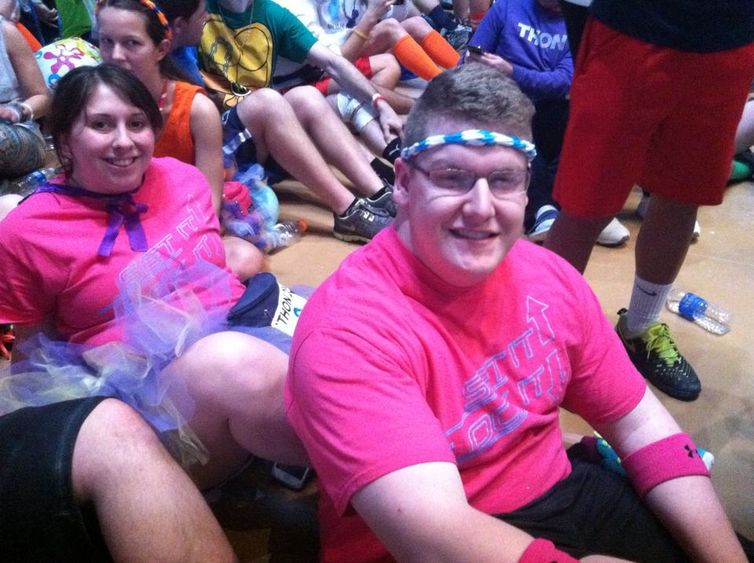 Designated Penn State DuBois THON Dancers Darcie Grenier and Greg Myers.
