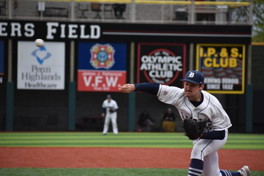 Toner Corl on the mound for Penn State DuBois in the USCAA Small College World Series. 