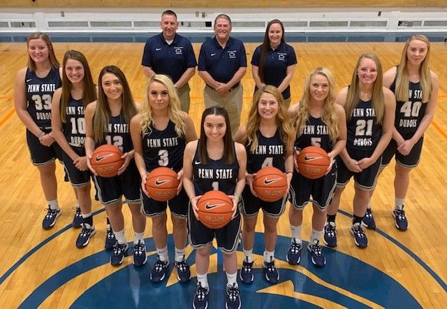 The 2019-20 Penn State DuBois Women's Basketball Team.