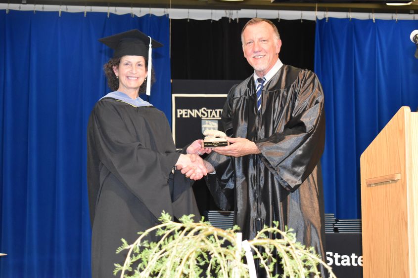 LuAnn Demi receives her DEF Educator of the Year Award 