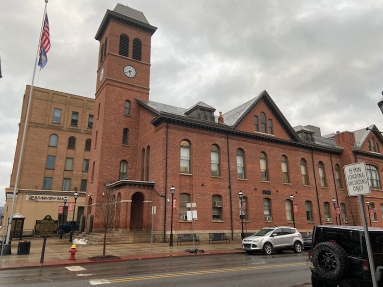 The Clearfield County Courthouse. 