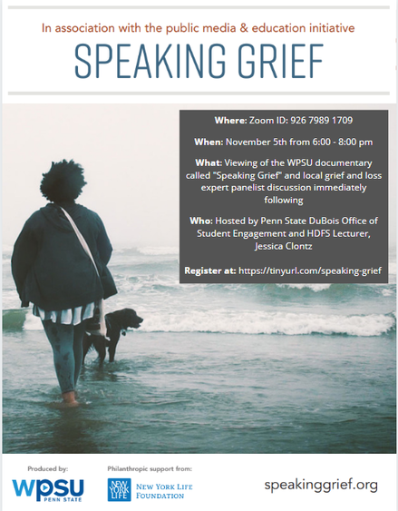 Speaking Grief information 