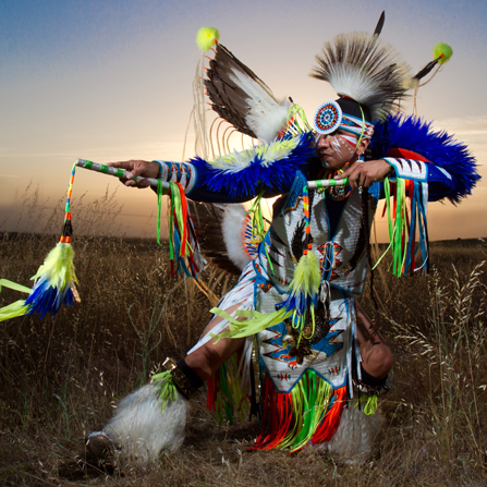 Traditional Native American Dancer Larry Yazzie 