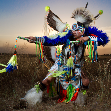 Traditional Native American Dancer Larry Yazzie