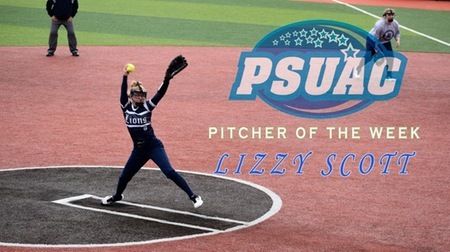 Starting pitcher Lizzy Scott has been on a roll from the mound so far this season. 