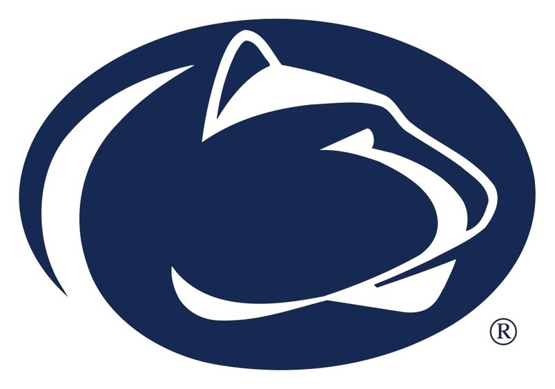 Penn State Intercollegiate Athletics logo - Lion head in blue and white