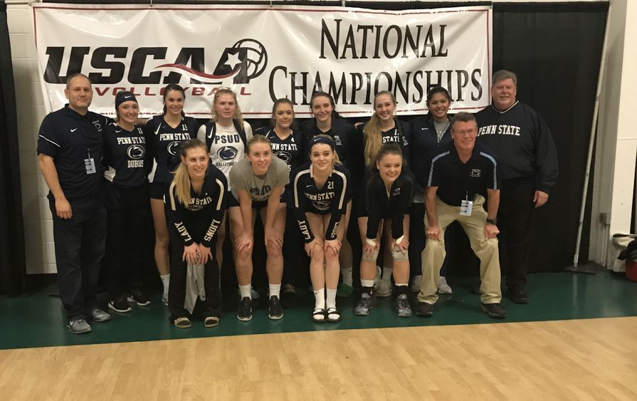 The Penn State DuBois volleyball team at the USCA Nationals. 