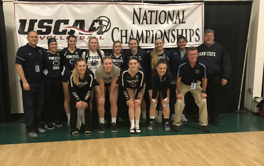 The Penn State DuBois volleyball team at the USCA Nationals.