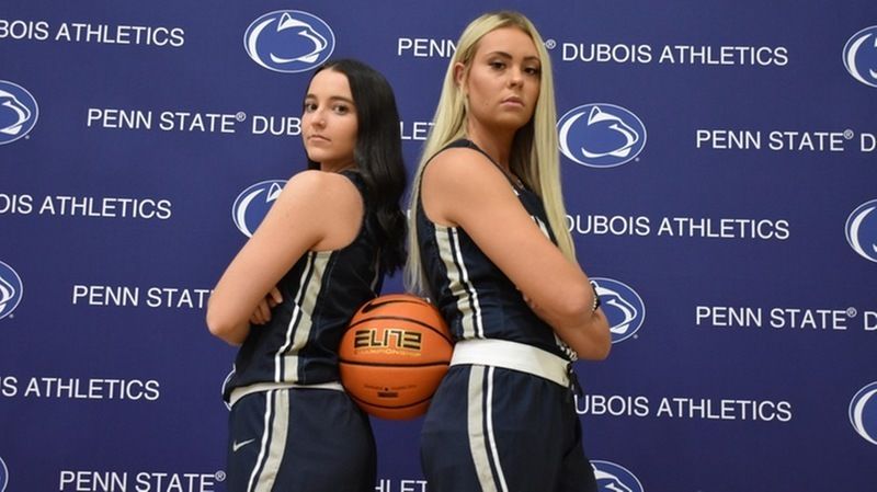 Veteran Penn State DuBois players Lexey Schick and Cierra O'Shell.
